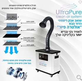 שואב אבק ענק אולטרה פור 4 פילטרים